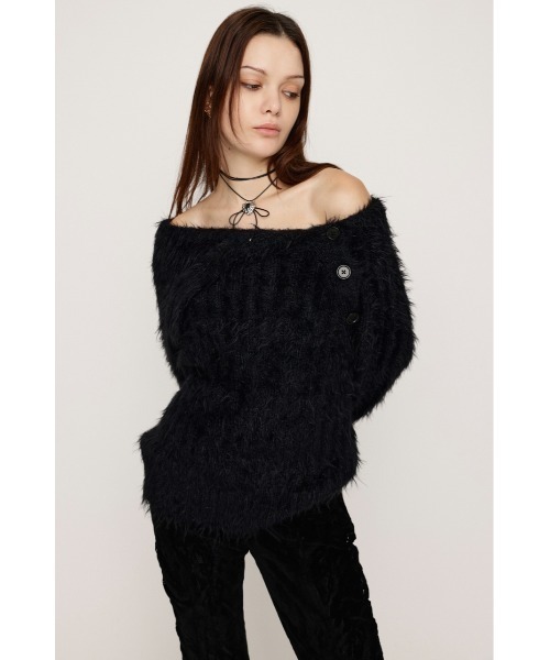 SLY（スライ）の「【MAYWAY】SIDE BUTTON SHAGGY TUNIC サイド ボタン