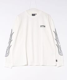 ADPOSION（アドポーション）の「【THRASHER / スラッシャー】フレイムロゴ刺繍 ロングスリーブTシャツ（Tシャツ/カットソー）」