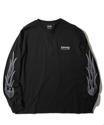 THRASHER（スラッシャー）の「【THRASHER / スラッシャー】フレイムロゴ刺繍 ロングスリーブTシャツ（Tシャツ/カットソー）」