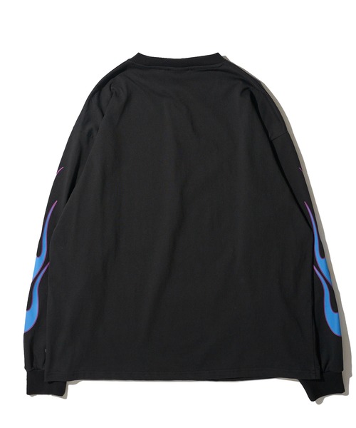 THRASHER（スラッシャー）の「【THRASHER / スラッシャー】フレイムロゴ刺繍 ロングスリーブTシャツ（Tシャツ/カットソー・メンズ・アッシュグレー/ブラック/ホワイト・MEDIUM/LARGE/X-LARGE）」の7枚目の写真