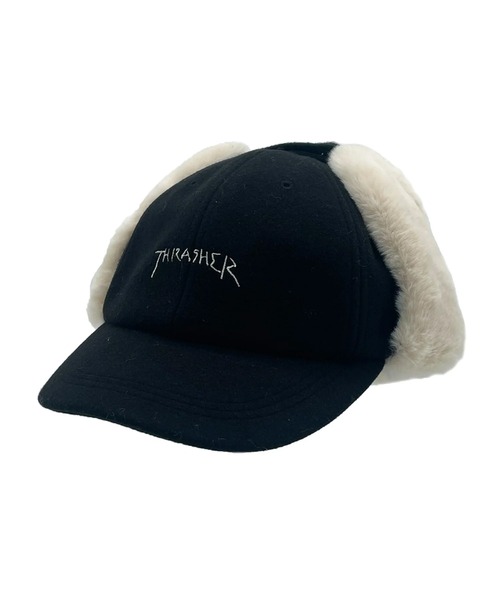 THRASHER（スラッシャー）の「THRASHER/スラッシャー キャップ FLTV FLIGHT CAP フライトキャップ 24TH-C55（キャップ・メンズ・ブラック/その他/グレー・FREE）」の2枚目の写真