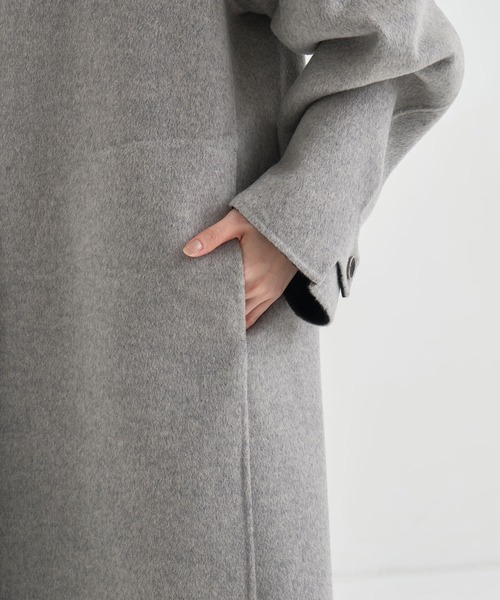 THE TOKYO/ザトウキョウ】CASHMERE REVERSIBLE OVER COAT