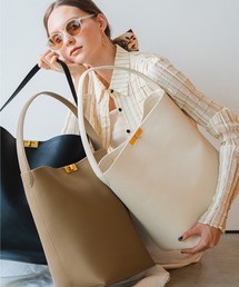 LA MARGE（ラマージ）の「【本革】 ワンハンドル バケツバッグ 大容量 A4サイズ収納可（トートバッグ）」