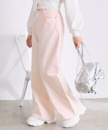 サイドラインリボンデニムパンツ