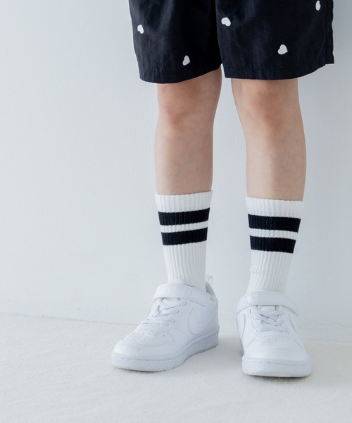 LOWRYS FARM(ローリーズファーム)の「ラインショートソックス 286768(ソックス/靴下・キッズ・ブラック/イエロー/オレンジ/パープル/ピンク・X-LARGE/MEDIUM/LARGE)」の2枚目の写真