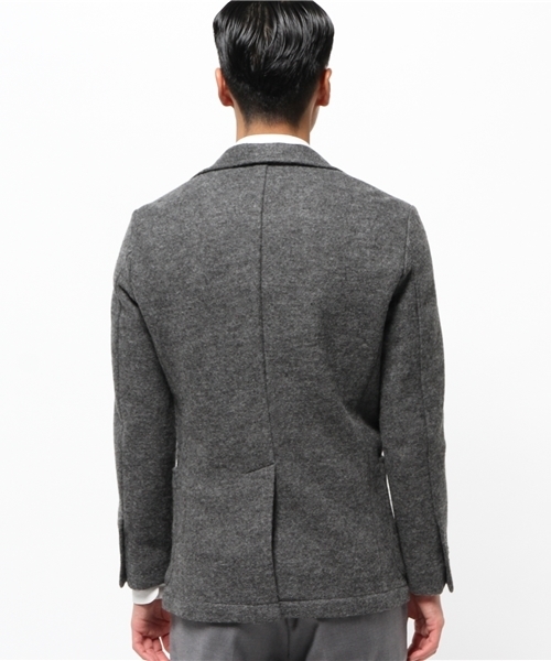 ikka（イッカ）の「GP ニットメルトンテーラード（テーラードジャケット・メンズ・チャコールグレー/ネイビー・LARGE/MEDIUM/X-LARGE）」の10枚目の写真