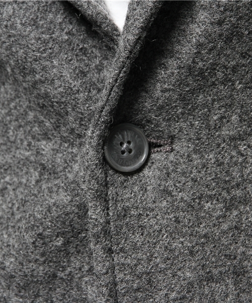 ikka（イッカ）の「GP ニットメルトンテーラード（テーラードジャケット・メンズ・チャコールグレー/ネイビー・LARGE/MEDIUM/X-LARGE）」の8枚目の写真