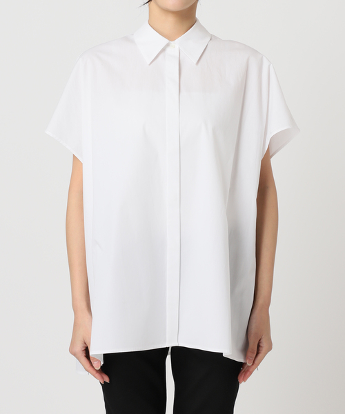 JOURNAL STANDARD（ジャーナルスタンダード）の「ポンチョワイドシャツ（シャツ/ブラウス・レディース・ホワイト/ネイビー/サックスブルー・FREE）」の20枚目の写真