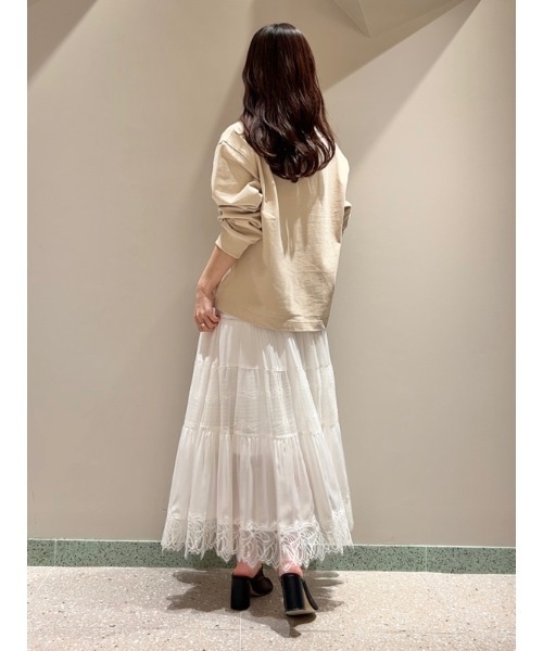 SNIDEL スナイデル オーバーラガーシャツ ライトグレー SNIDEL スナイデル オーバーラガーシャツ ライトグレー