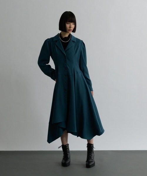 【新品】 MIELI INVARIANT イレギュラーヘムスライスワンピース 新品】 MIELI INVARIANT イレギュラーヘムスライスワンピース