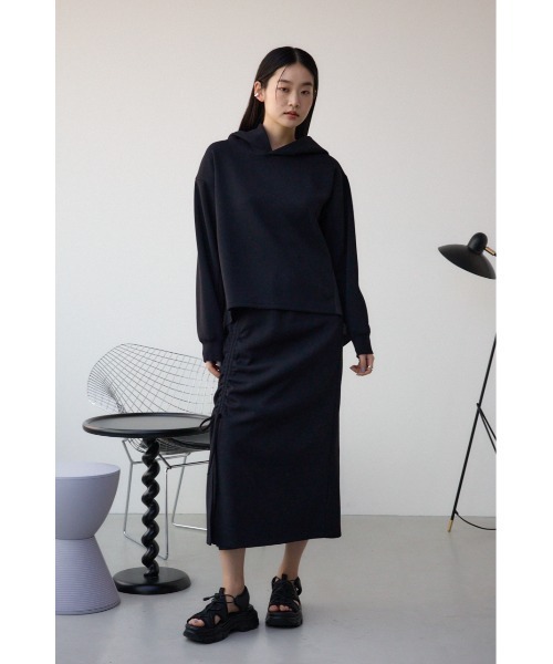 AZUL by moussy(アズールバイマウジー)の「フハクデザインドッキングスカート(スカート・レディース・アイボリー/ブラック/ベージュ・SMALL/MEDIUM)」の16枚目の写真