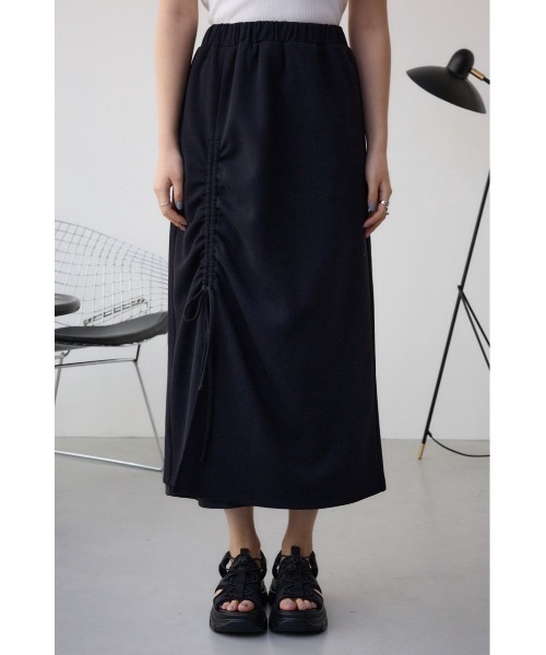 AZUL by moussy(アズールバイマウジー)の「フハクデザインドッキングスカート(スカート・レディース・アイボリー/ブラック/ベージュ・SMALL/MEDIUM)」の17枚目の写真