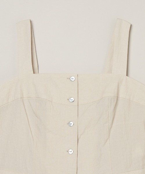 three dots(スリードッツ)の「サン ドライドクロス トップス(キャミソール・レディース・ベージュ/ダークカーキ/ブラック・SMALL)」の14枚目の写真