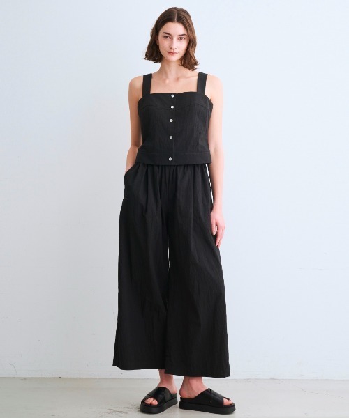 three dots(スリードッツ)の「サン ドライドクロス トップス(キャミソール・レディース・ベージュ/ダークカーキ/ブラック・SMALL)」の7枚目の写真