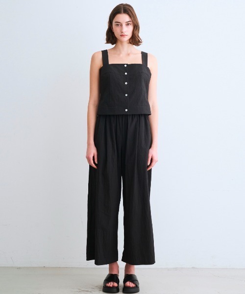 three dots(スリードッツ)の「サン ドライドクロス トップス(キャミソール・レディース・ベージュ/ダークカーキ/ブラック・SMALL)」の9枚目の写真