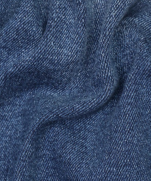 The DUFFER of ST.GEORGE(ザダファーオブセントジョージ)の「JAPAN FABRICK JEANS "UW":国産生地 ユーズドウォッシュ ナチュラルストレッチ スキニーデニム 5ポケットジーンズ(デニムパンツ・メンズ・ライトインディゴブルー・SMALL/MEDIUM/LARGE/X-LARGE)」の6枚目の写真
