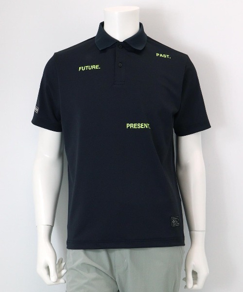 archivio（アルチビオ）の「<MENS>ワードロゴ冷感ポロシャツ（ポロシャツ・メンズ・グレー/ネイビー/レッド/ホワイト・M/L/LL）」の3枚目の写真