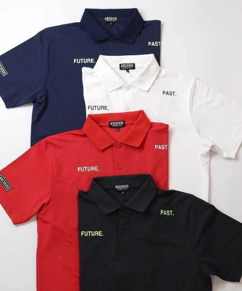 archivio（アルチビオ）の「<MENS>ワードロゴ冷感ポロシャツ（ポロシャツ・メンズ・グレー/ネイビー/レッド/ホワイト・M/L/LL）」の20枚目の写真