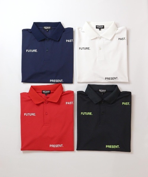 archivio（アルチビオ）の「<MENS>ワードロゴ冷感ポロシャツ（ポロシャツ・メンズ・グレー/ネイビー/レッド/ホワイト・M/L/LL）」の21枚目の写真