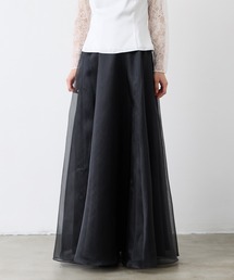 AIMER（エメ）の「シャンブレーオーガンジーフレアロングスカート（スカート）」