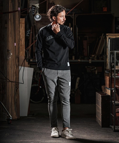 wjk reluxe(ダブルジェーケーリラックス)の「mlt5079-college arch logo print long sleeve tee ロンT(Tシャツ/カットソー・メンズ・ネイビー/ホワイト/ブラック・M/L/XL/S)」の12枚目の写真