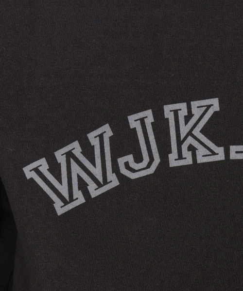 wjk reluxe(ダブルジェーケーリラックス)の「mlt5079-college arch logo print long sleeve tee ロンT(Tシャツ/カットソー・メンズ・ネイビー/ホワイト/ブラック・M/L/XL/S)」の21枚目の写真