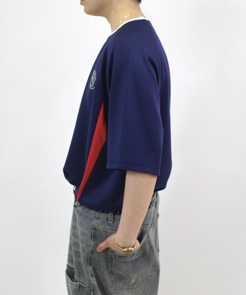 Sourcream（サワークリーム）の「【Sourcream/サワークリーム】サッカーゲームシャツ（Tシャツ/カットソー・レディース・グリーン/ボルドー/ネイビー/イエロー・FREE）」の11枚目の写真