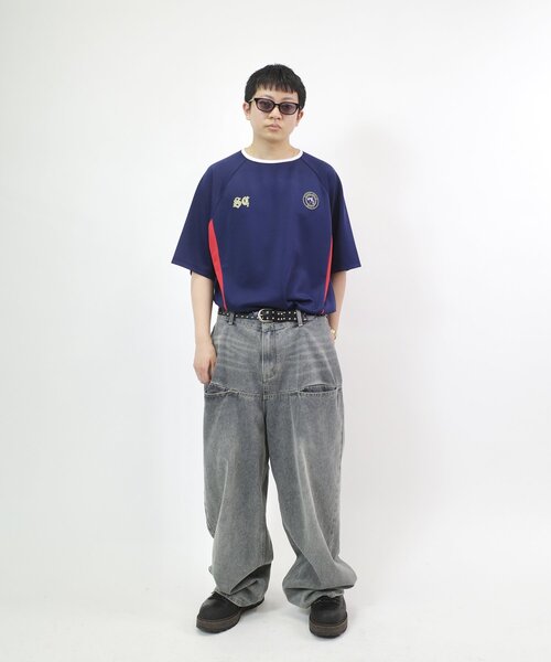 Sourcream（サワークリーム）の「【Sourcream/サワークリーム】サッカーゲームシャツ（Tシャツ/カットソー・レディース・グリーン/ボルドー/ネイビー/イエロー・FREE）」の12枚目の写真