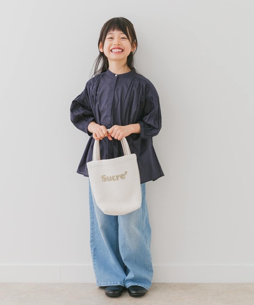 URBAN RESEARCH DOORS（アーバンリサーチドアーズ）の「キルトトートバッグ(KIDS)（トートバッグ・キッズ・アイボリー/グレー系その他・ONE）」の3枚目の写真