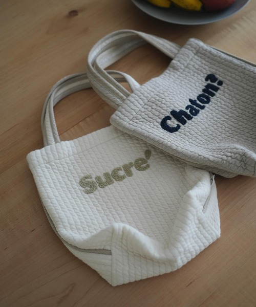 URBAN RESEARCH DOORS（アーバンリサーチドアーズ）の「キルトトートバッグ(KIDS)（トートバッグ・キッズ・アイボリー/グレー系その他・ONE）」の9枚目の写真