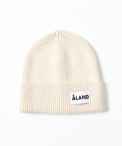 ALAND（エーランド）の「【UNISEX】ALAND／Ａロゴコットンビーニー（ハット・レディース・グレー/アイボリー/ブラック/ネイビー・FREE）」の2枚目の写真