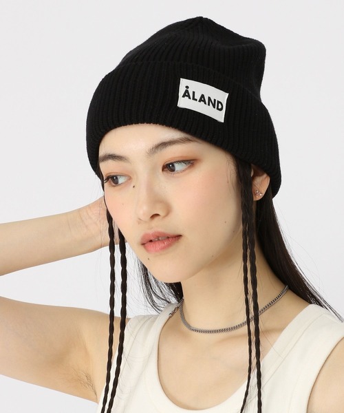 ALAND（エーランド）の「【UNISEX】ALAND／Ａロゴコットンビーニー（ハット・レディース・グレー/アイボリー/ブラック/ネイビー・FREE）」の6枚目の写真