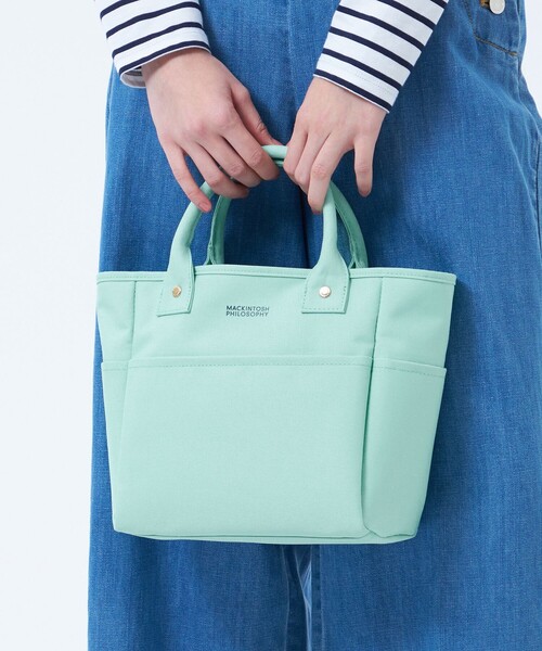 MACKINTOSH PHILOSOPHY（ﾏｯｷﾝﾄｯｼｭ ﾌｨﾛｿﾌｨｰ）の「JUBILEE　ミニトート（ハンドバッグ・レディース・ライトブルー/イエロー/ダークネイビー・FREE）」の4枚目の写真
