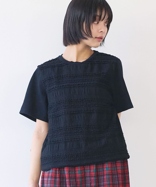 bulle de savon（ビュルデサボン）の「●tiered lace Tシャツ（Tシャツ/カットソー・レディース・ブラック/ホワイト・FREE）」の20枚目の写真