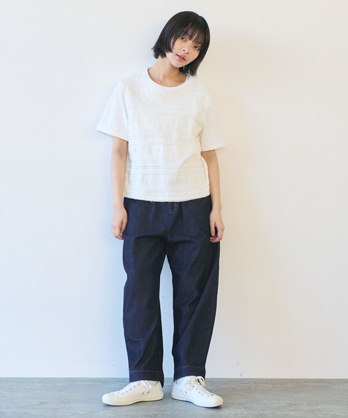 bulle de savon（ビュルデサボン）の「●tiered lace Tシャツ（Tシャツ/カットソー・レディース・ブラック/ホワイト・FREE）」の14枚目の写真