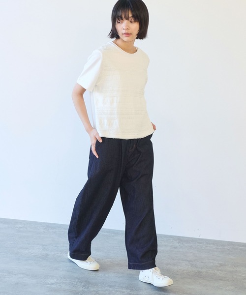 bulle de savon（ビュルデサボン）の「●tiered lace Tシャツ（Tシャツ/カットソー・レディース・ブラック/ホワイト・FREE）」の18枚目の写真