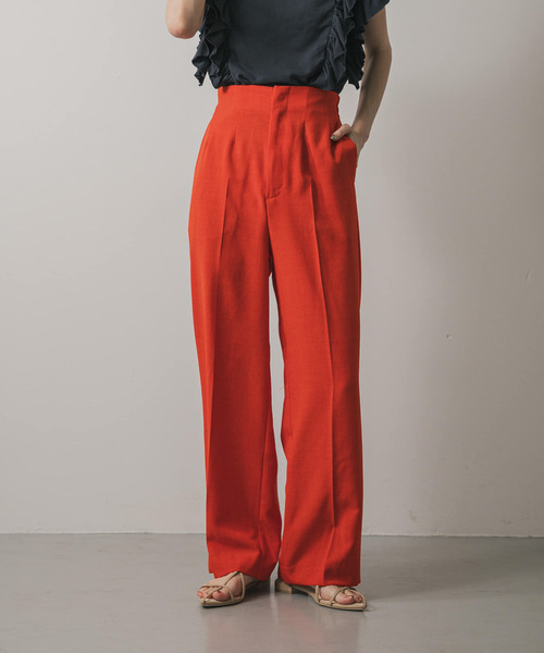 セール】『UR TECH DRYLUXE』リネンライクワイドパンツ（その他パンツ