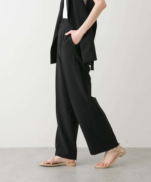 セール】『UR TECH DRYLUXE』リネンライクワイドパンツ（その他パンツ