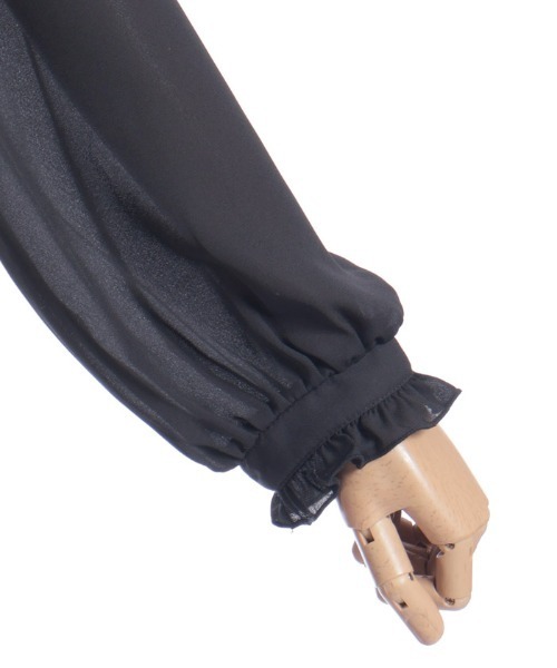 axes femme（アクシーズファム）の「キャット刺繍ドッキングワンピース（ワンピース・レディース・ワイン/ブラック・FREE）」の9枚目の写真