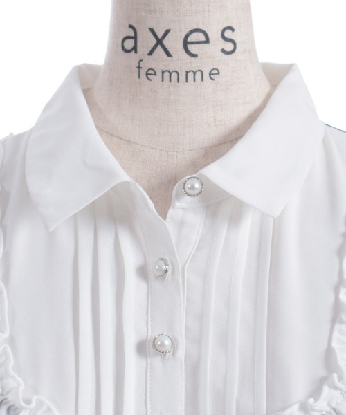 axes femme（アクシーズファム）の「キャット刺繍ドッキングワンピース（ワンピース・レディース・ワイン/ブラック・FREE）」の5枚目の写真