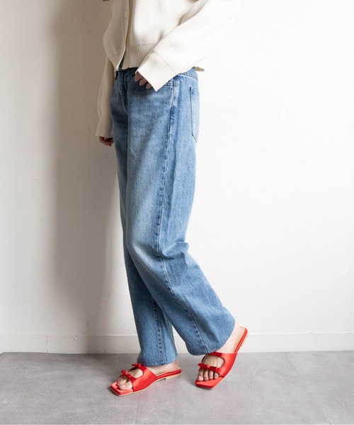 Fabby fabby（ファビィーファビィー）の「Wリボンスクエアフラットサンダル（サンダル・レディース・ブラック/レッド/シルバー・MEDIUM/SMALL/LARGE）」の21枚目の写真