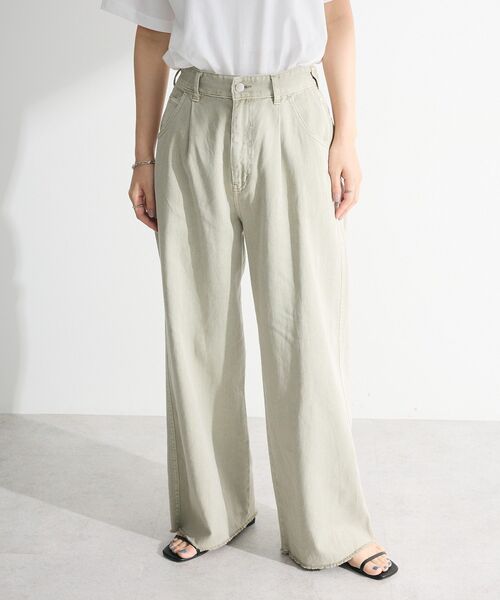 Green Parks(グリーンパークス)の「カラーピグメントパンツ(その他パンツ・レディース・カーキ/ブラウン/ライトグレー・FREE)」の9枚目の写真