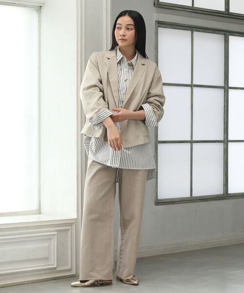 Green Parks(グリーンパークス)の「カラーピグメントパンツ(その他パンツ・レディース・カーキ/ブラウン/ライトグレー・FREE)」の11枚目の写真