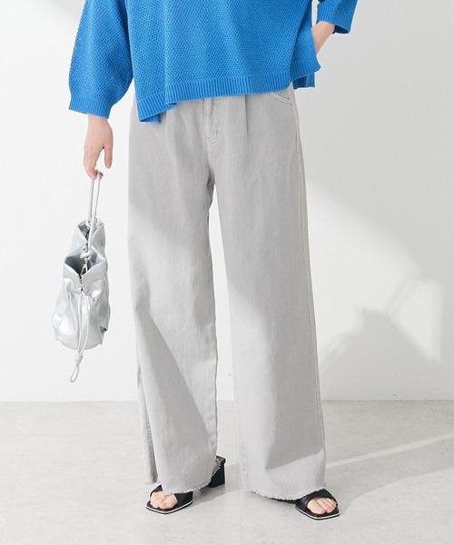 Green Parks(グリーンパークス)の「カラーピグメントパンツ(その他パンツ・レディース・カーキ/ブラウン/ライトグレー・FREE)」の2枚目の写真