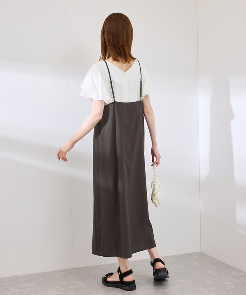 ROPE' PICNIC(ロペピクニック)の「プチローズアソートキャミワンピース(ワンピース・レディース・チャコールグレー/ブラック/キナリ・38)」の13枚目の写真