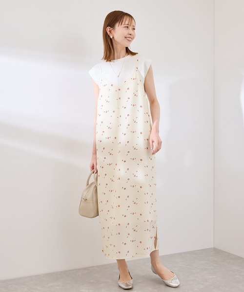 ROPE' PICNIC(ロペピクニック)の「プチローズアソートキャミワンピース(ワンピース・レディース・チャコールグレー/ブラック/キナリ・38)」の17枚目の写真