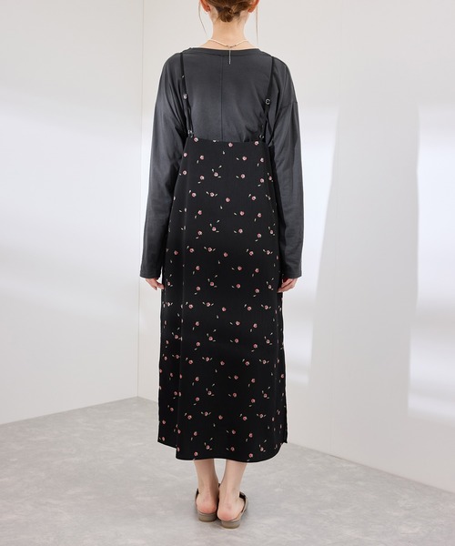 ROPE' PICNIC(ロペピクニック)の「プチローズアソートキャミワンピース(ワンピース・レディース・チャコールグレー/ブラック/キナリ・38)」の22枚目の写真