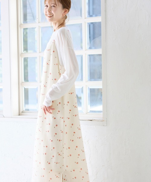 Rose tea(familiarワンピース２点セット) No.797 Strawberry harvest 半袖ワンピースセット ピンク(Pink