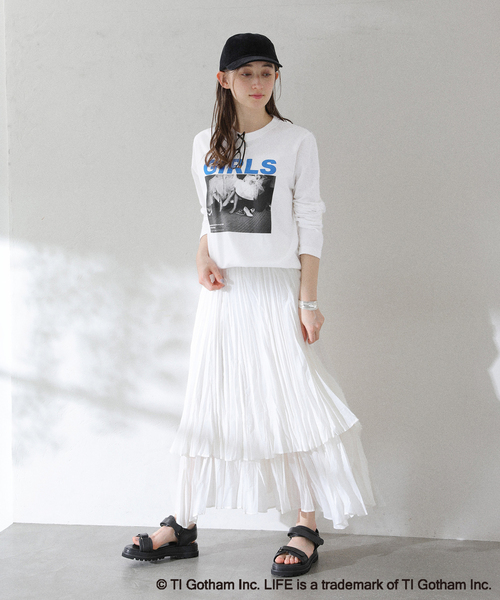 La TOTALITE(ラトータリテ)の「【洗える】GOOD ROCK SPEED/グッドロックスピード LIFE GIRLS ロンT(Tシャツ/カットソー・レディース・ホワイト・FREE)」の14枚目の写真