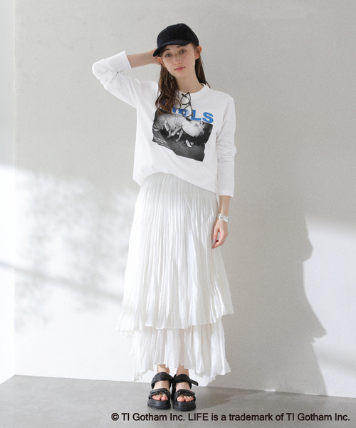 La TOTALITE(ラトータリテ)の「【洗える】GOOD ROCK SPEED/グッドロックスピード LIFE GIRLS ロンT(Tシャツ/カットソー・レディース・ホワイト・FREE)」の13枚目の写真